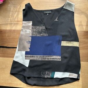 #29 Babaton Black and Blue Women's Top xs